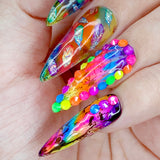 Nail Art Foil Paper / Solid White Ink Nail Design