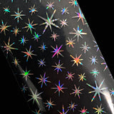 Nail Art Foil Paper / Holo Sparkles Holographic Silver Rainbow Design