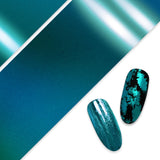 Nail Art Foil Paper / Teal Turquoise Nail Color
