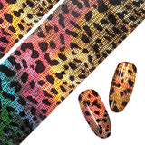 Daily Charme Nail Art Foil Paper Gold Holo Leopard Print Snake Skin