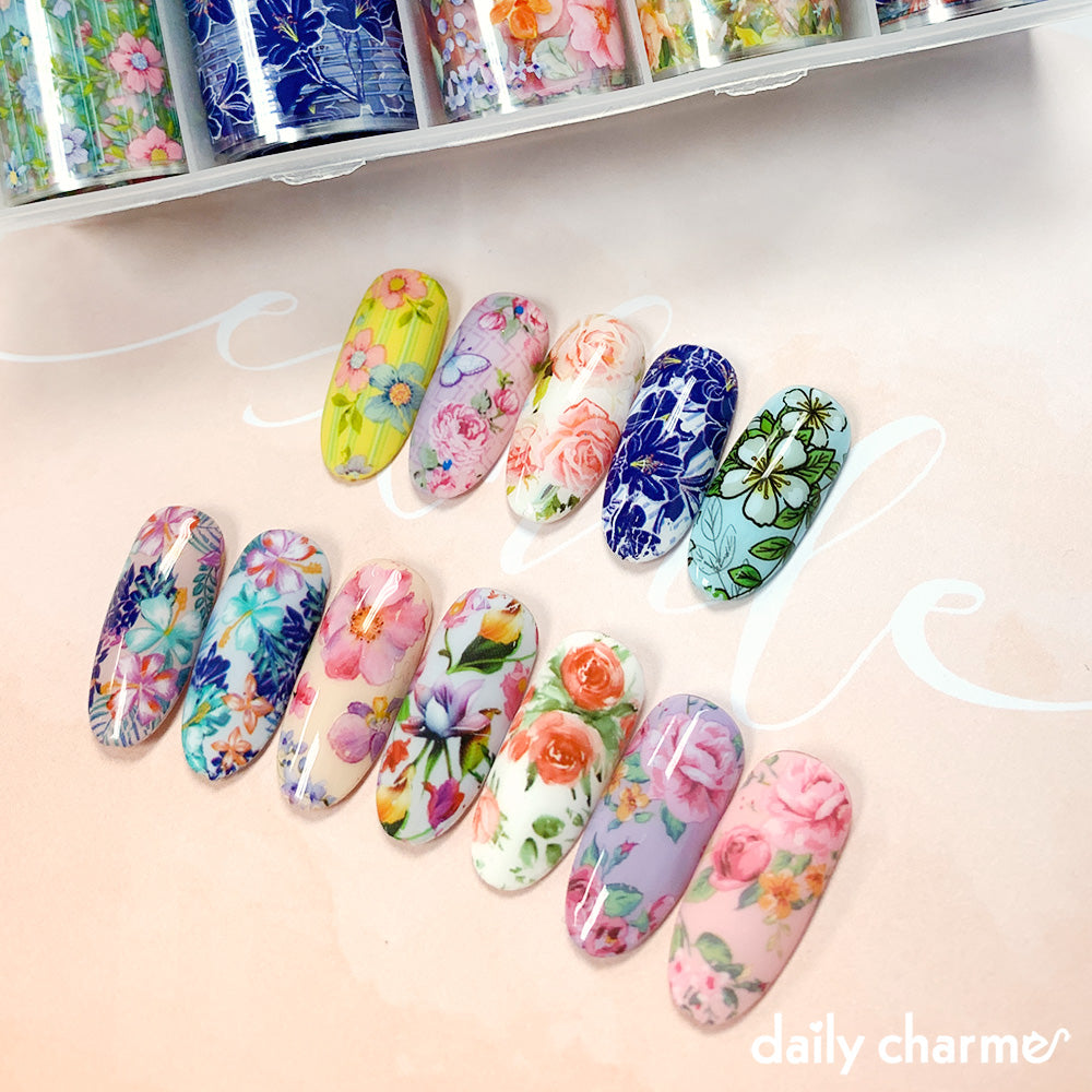 Nail Art Foil Box / Spring Flowers – Daily Charme