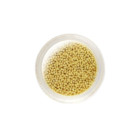 Nail Art Gold Metallic 0.8 1mm 1.2 1.5mm Caviar Micro Beads