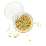 Nail art gold metallic 1mm caviar microbeads