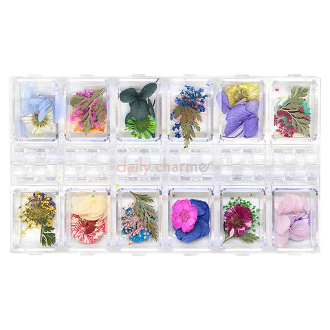 Nail Art Supplies Pressed Dry Natural Flower & Leaf Set / Mix