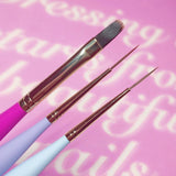 Nail Partner x Pink Rose Window Liner Brush / Hard