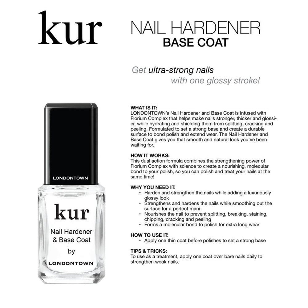 LONDONTOWN / Nail Hardener & Base Coat Daily Charme