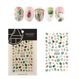 Passet Korean Nail Art Sticker / Monstera Blooms