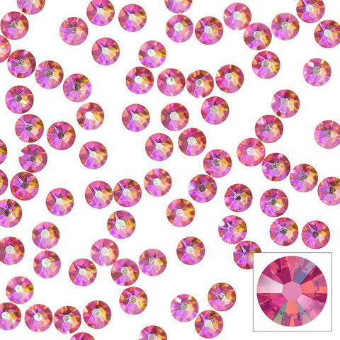 Swarovski Crystals Spring Flower Fancy Pointed Back Pastel Pink Violet Mix  – Daily Charme