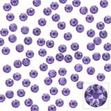 Swarovski Round Flatback Rhinestone / Tanzanite Lavender Purple Crystals for Nail Art