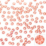 Swarovski Round Flatback Rhinestone / Rose Peach Living Coral Crystals for Nail Art