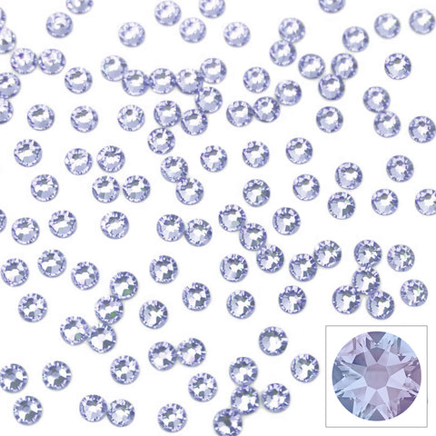 Swarovski Round Flatback Rhinestone / Provence Lavender Pastel Purple Crystals for Nail Art