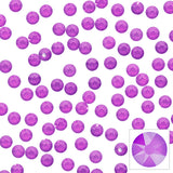 Swarovski Round Flatback Rhinestone / Electric Violet Purple Nail Art Crystals