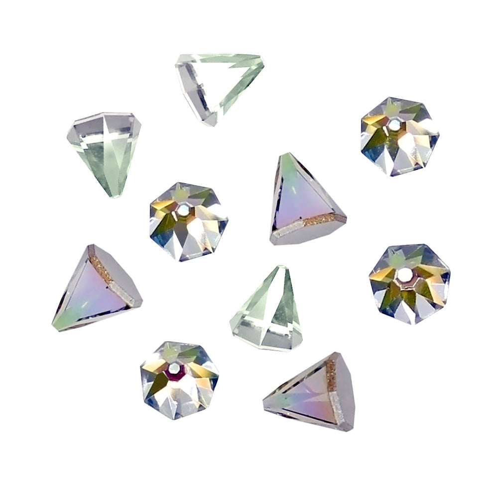 Swarovski Round Spike Flatback Rhinestone / Black Diamond Shimmer – Daily  Charme