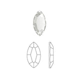 Swarovski Navette Flatback Rhinestone / Clear Nail Art Crystals