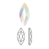 Swarovski Marquise Flatback Rhinestone / AB New Shape Nail Art Crystals