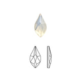 Nail Art Crystal Swarovski Flame Flatback Rhinestone / White Opal 2205