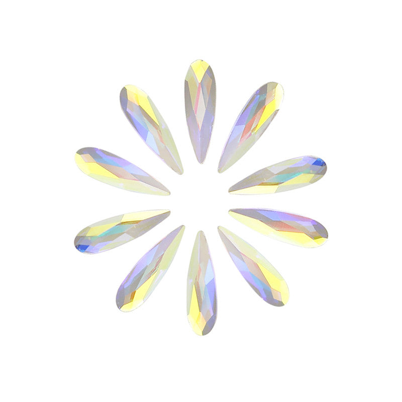Sparkling Large Clear Iridescent AB Rainbow Crystal Rhinestone