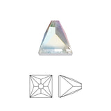 Swarovski Square Spike Flatback Rhinestone / Crystal AB 4MM 2419 for Nail Art