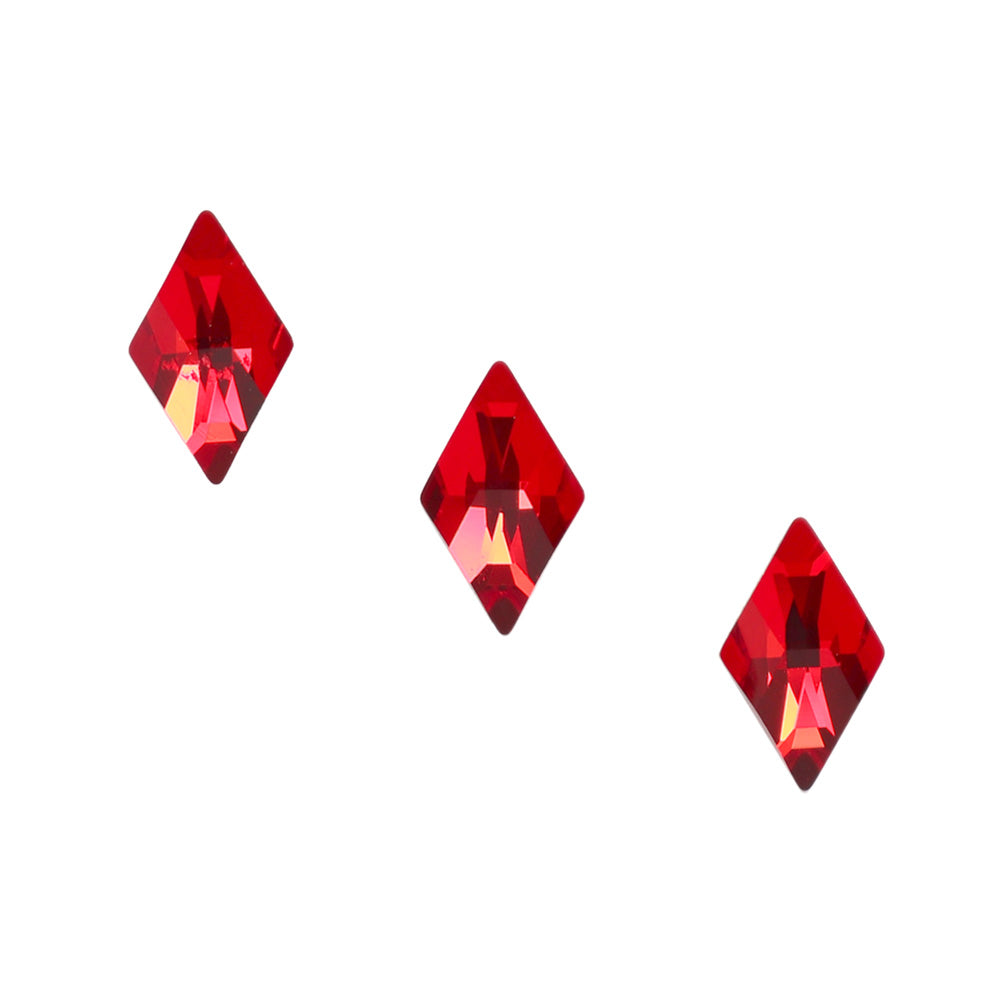 Swarovski Rhombus Flatback Rhinestone / Light Siam Red for Nail Art