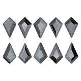 Swarovski Kite Flatback Rhinestone / Jet Hematite Nail Art Crystals