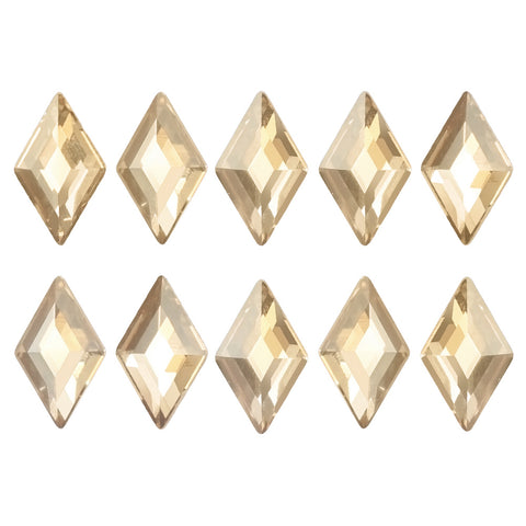 Swarovski Diamond Flatback Rhinestone / Golden Shadow 2773 Nail Art Crystal