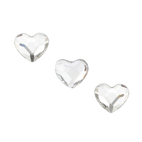 Swarovski Heart Flatback Rhinestone / Crystal Clear for Nail Art 3.6MM 2808 