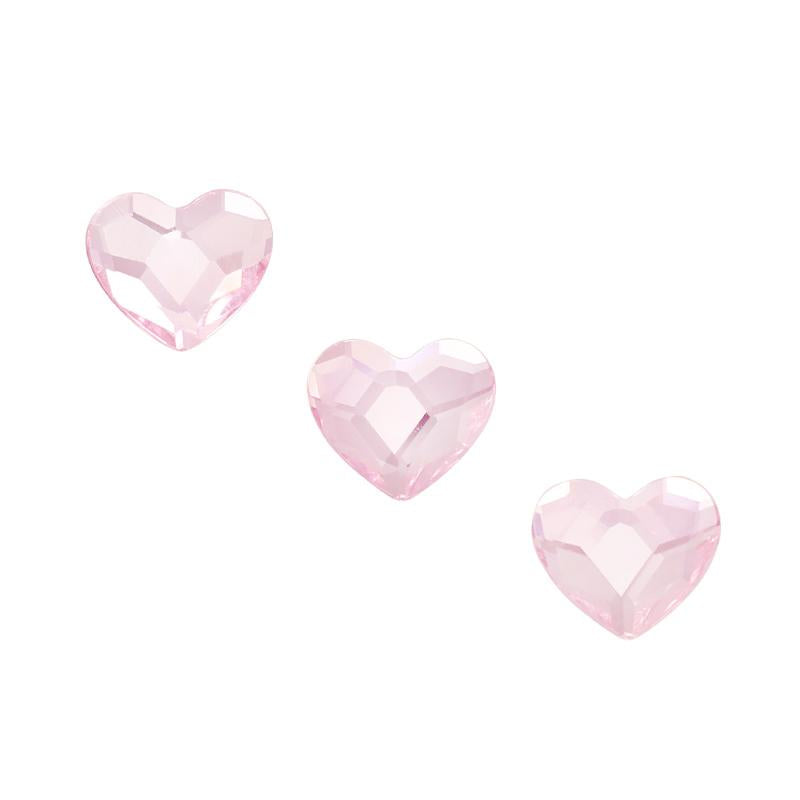 Swarovski Heart Flatback Rhinestone / Rosaline Pink Nail Art Decor Supply Design