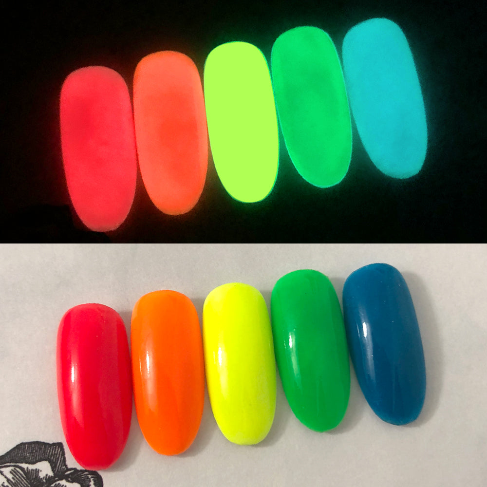 Orange Glow In The Dark Pigment 5g-50g - Hydro Style UK