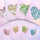 Twinkle Twinkle Rhinestone Pastel Collection / 4 Colors Rose Yellow Green Blue