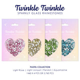 Twinkle Twinkle Round Rhinestone Pastel Collection / 4 Colors