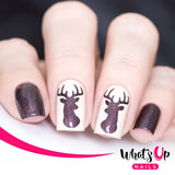 Daily Charme Nail Vinyl Sticker Whats Up Nails / Antler Stencils