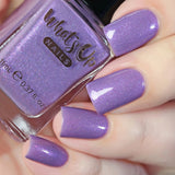 Whats Up Nails / Succulent Nail Polish - Purple Jelly with Flakes
