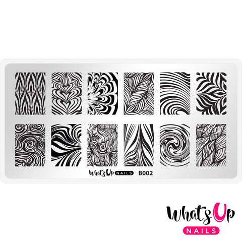 Daily Charme Nail Supply Stamping Plates Whats Up Nails / Water Marble to Perfection