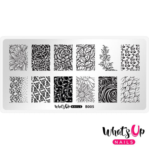 Daily Charme Nail Supply Stamping Plates Whats Up Nails / Nature's Beauty Garden