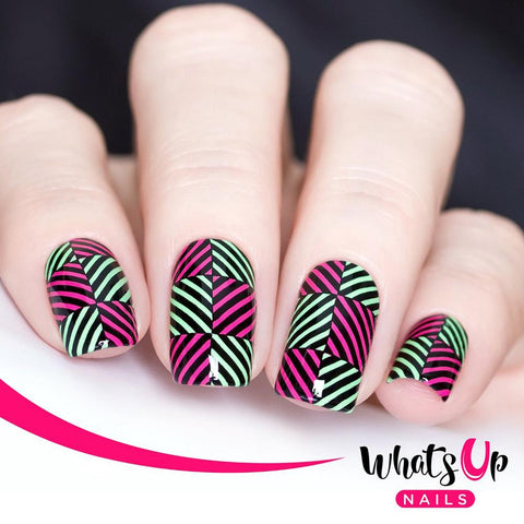 Whats Up Nails / Hypnotic Illusions Nail Stamping Plate