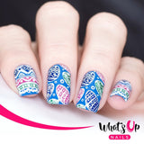 What's Up Nails Metal Stamping Plates daily charme Solo nails Nail Art Supplies Spring Elation St.Patrick's Day Spring Easter bunny egg eggs baby chicks tulips birds clovers butterflies cherry blossoms bird birds flower flowers butterfly butterflies lavender four-leaf clover 