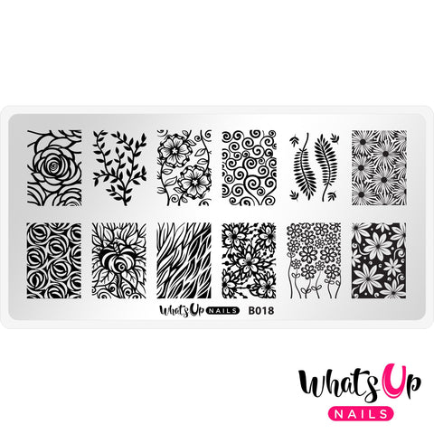 Daily Charme Nail Supply Stamping Plates Whats Up Nails / Fields of Flowers