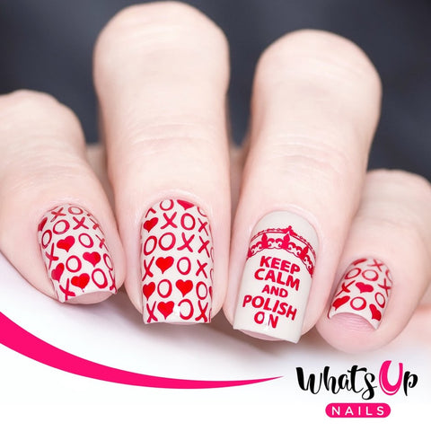 What's Up Nails Metal Stamping Plates daily charme Solo nails Nail Art Supplies Words of Emotions love faith hope XOXO express emotion feelings sentiment passion joy happy scared sadness fear trust high spirits admiration romance cupid Valentine Valentines Day poetry Shakespeare