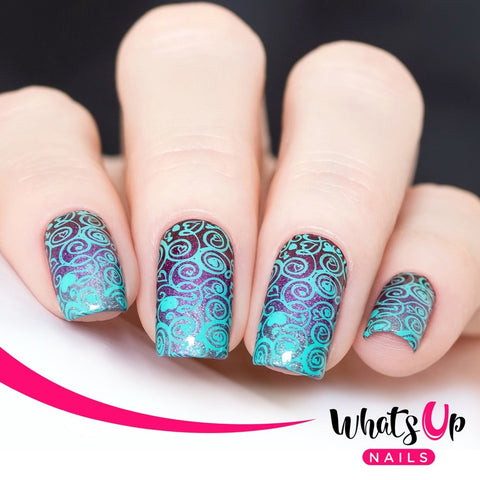 What's Up Nails Metal Stamping Plates daily charme Solo nails Nail Art Supplies heart hearts lip lips love pattern valentine vines swallow raven mail balloon xoxo arrows arrow romance red pink swirls kiss Valentine's Day romantic anniversaries anniversary season seasonal lover passion