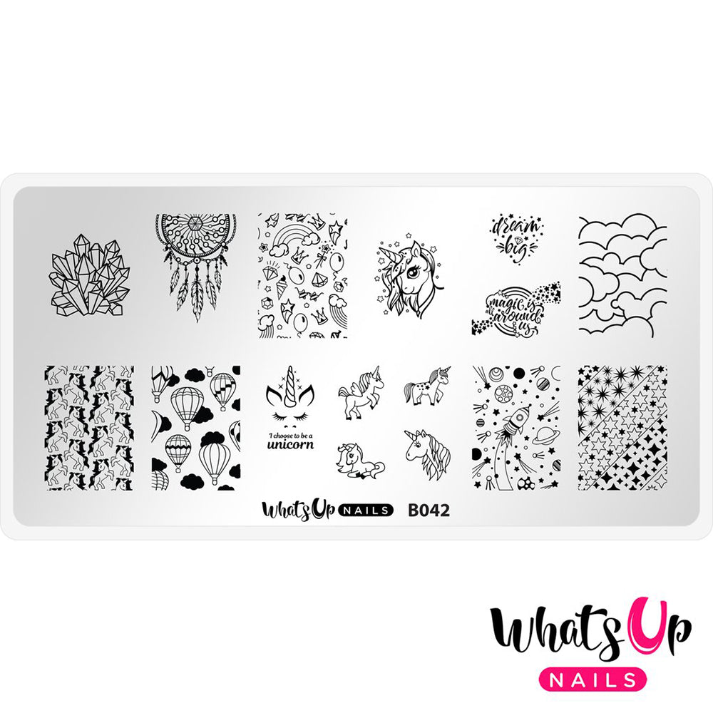 Whats Up Nails / Head in the Clouds Unicorn Dreamcatcher Nail Stamping Plates