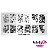 Whats Up Nails Stamping Plate / Thirsty Texture Water Marble Pattern