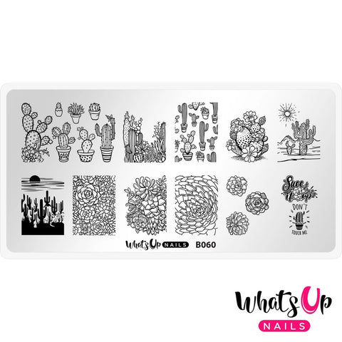 Daily Charme Nail Stamping Plates Whats Up Nails / Deserted Succulent