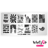 Whats Up Nails / Slice of Americana Stamping Plate | 4th of July Nails