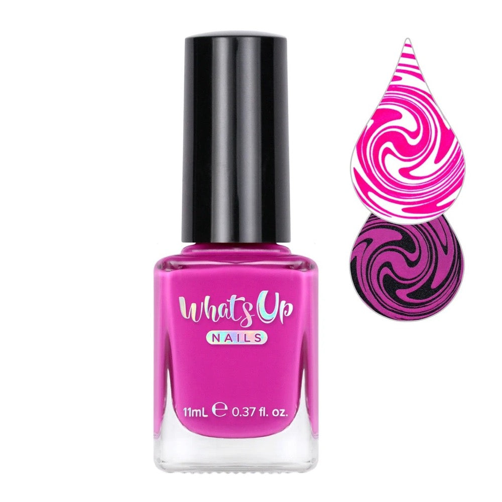 Whats Up Nails / Bargain-villea Stamping Polish Pink Fuchsia DIY Nail