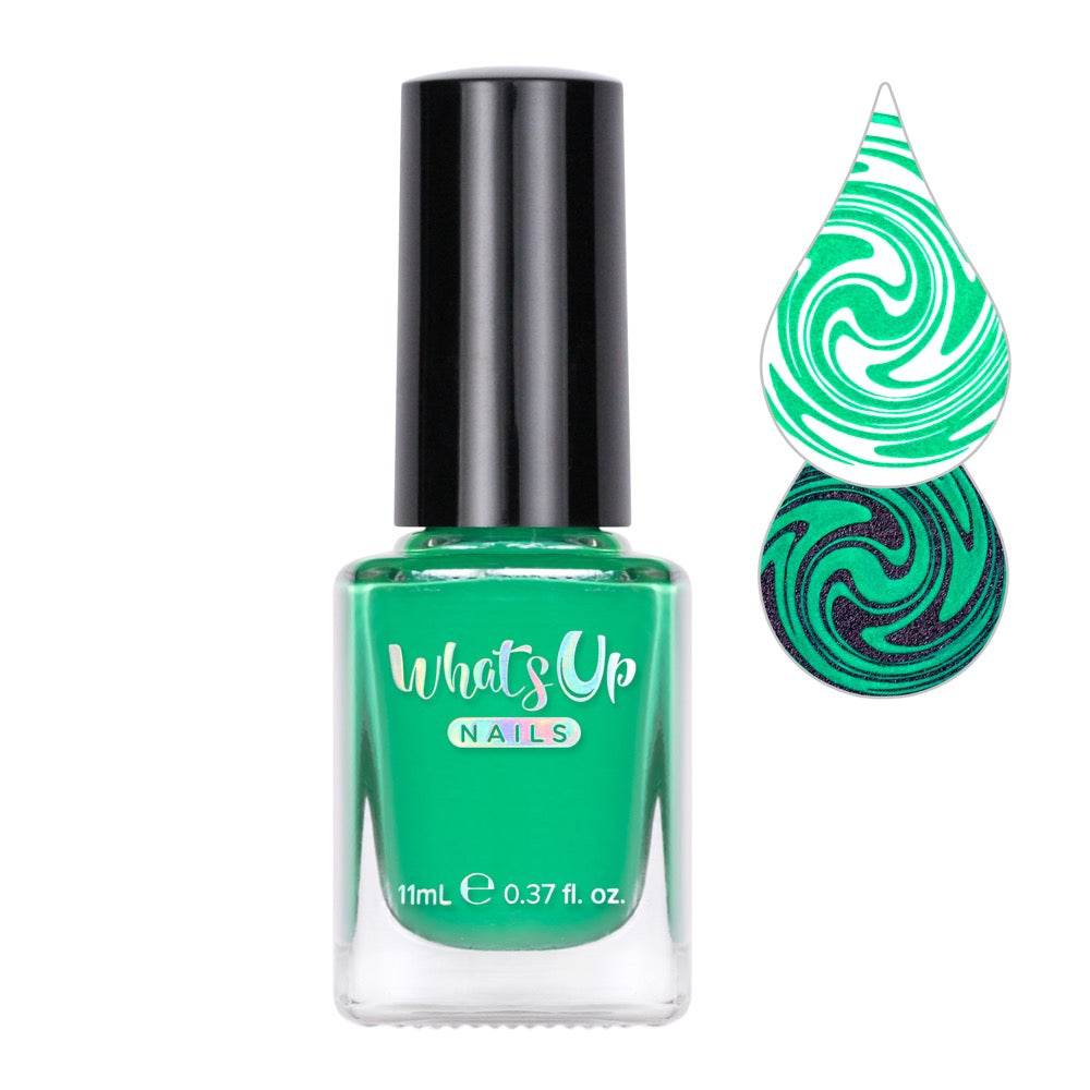 Whats Up Nails / Little Green Men Stamping Polish | Green Creme