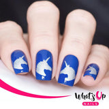 Daily Charme Nail Art Supply Nail Vinyls Sticker Stencil Whats Up Nails / Unicorn Head Stencils