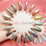 Mirror Nail Chrome Magic Powder Swatch - Daily Charme