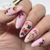 Valentine Nail Art Sticker / Angels Cupid Flowers Design by nailexperiments
