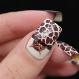 Furry Friends Nail Art Sticker / Cat Meows Tabby White