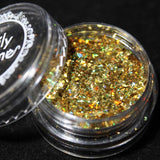 Colorful Holographic Glitter Flakes Set / 12 Jars